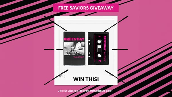 Free Cassette Giveaway: Green Day "Saviors"
